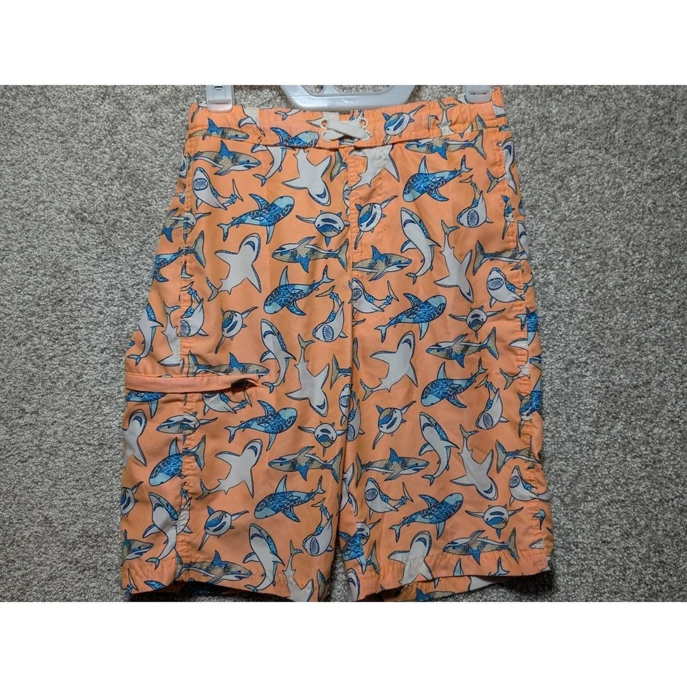 Wave Zone Swim‎ Trunks ADULT L Shark Board Shorts Men Pocket